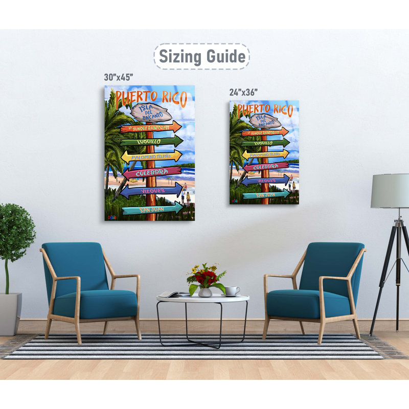 Dovecove Puerto Rico Isla Del Encanto Sign, Puerto Rican Wall Art